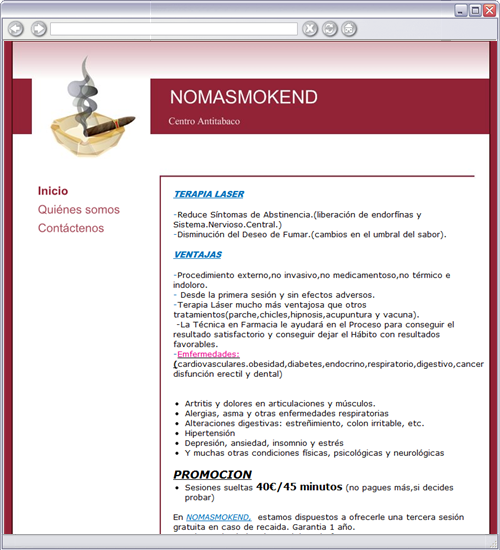 NOMASMOKEND(centro laser antitabaco)